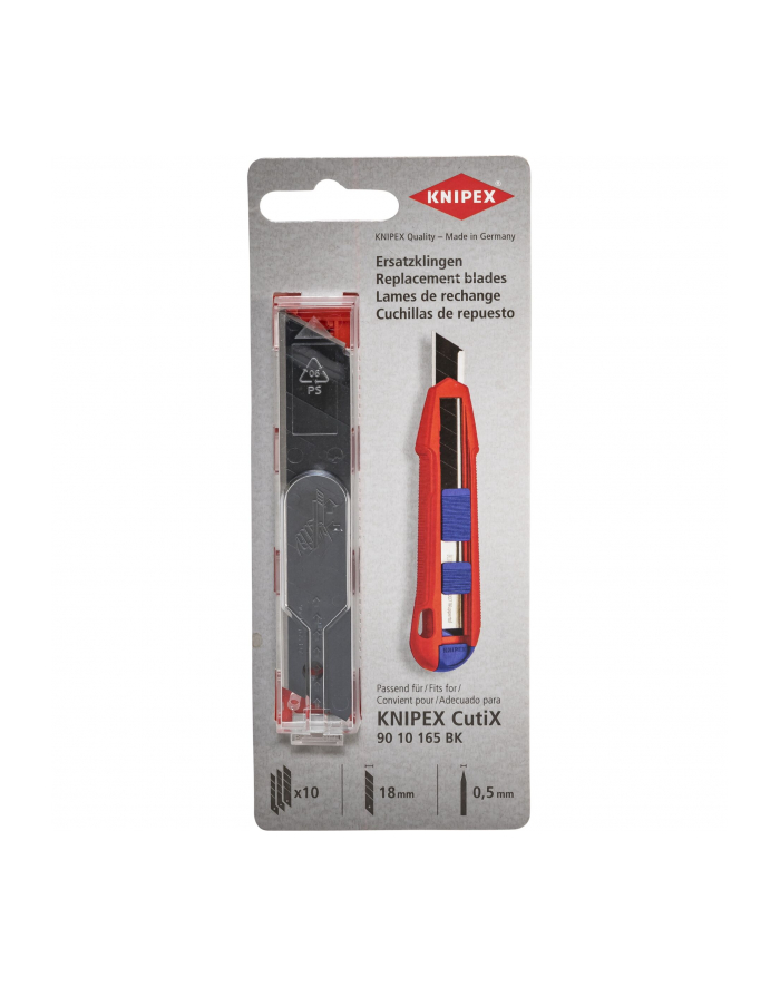 Zapasowe ostrza do 90 10 165 BK 10 sztuk KNIPEX 90 10 165 E02 główny