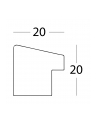 Walther Fiorito bialy 15x20 ram. drewniana + passepartout  EF520W - nr 3
