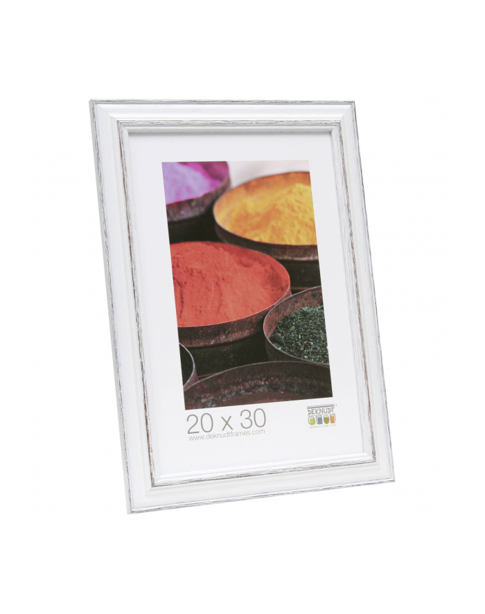 Deknudt S221H3             13x18 ramka drewniana bialy z brazowym główny