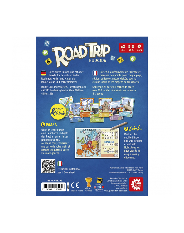Carletto Deutschland Road Trip Europa (Spiel) (wersja niemiecka) główny