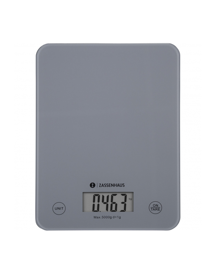 Zassenhaus Waga Elektroniczna 16,5×21,5Cm Szara (zs073485) główny
