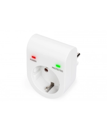 Digitus DIGITUS OVERVOLTAGE PROTECTION ADAP. LED 1XCEE 7/7 TV-GS CE-LVD - BIAŁY (DN95400)