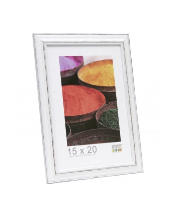Deknudt S221H3             15x20 ramka drewniana bialy z brazowym nr 1