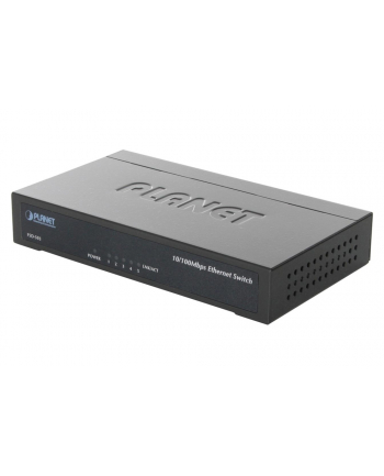 PLANET / Niezarządzalny / (FSD-503) - 5 x 10/100Mbps - 1Gbps  2K  1Mbit