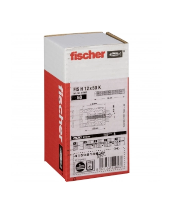 Fischer tuleja siatkowa FIS H 12x50 K  50 szt. nr 1