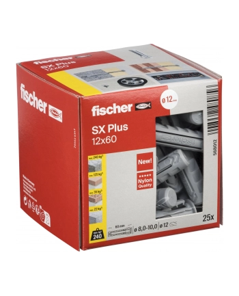 Fischer plug SX Plus 12x60 25 pcs. nr 1