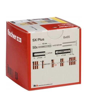 Fischer plug SX 8x65 50 pcs. nr 2