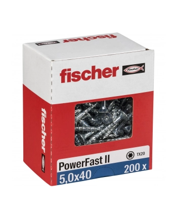 Fischer PowerFast II 5,0x40 SK TX TG blvz 200 nr 1