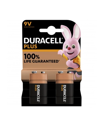 1x2 Duracell Plus 9V-Block MN1640 6LR61