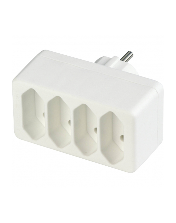 REV transition plug 4-fold Euro Socket line white główny