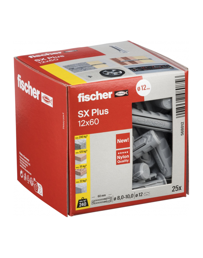 Fischer plug SX Plus 12x60 25 pcs. główny