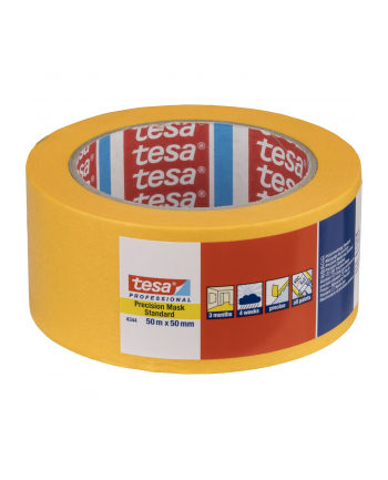 Tesa Masking Tape 50m x 50mm Stand.Prec. yellow 04344