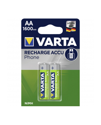 10x2 Varta Akku Professional AA Mignon NiMh 1600 mAh PU kart. w.