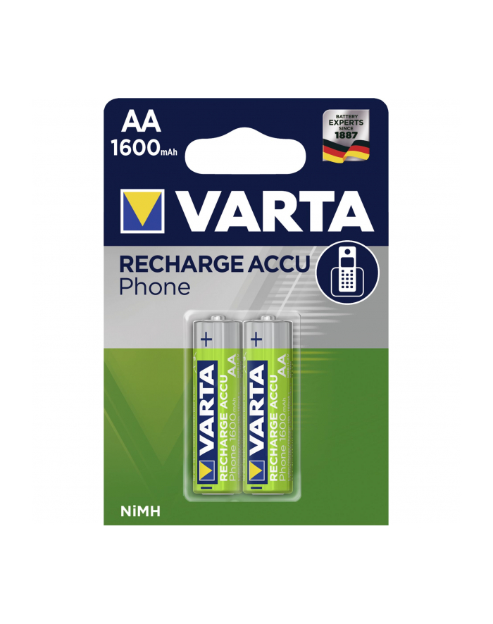 10x2 Varta Akku Professional AA Mignon NiMh 1600 mAh PU kart. w. główny