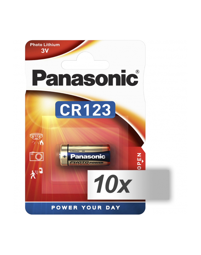 10x1 Panasonic Photo CR-123 A bateria litowa    karton 10 szt. główny