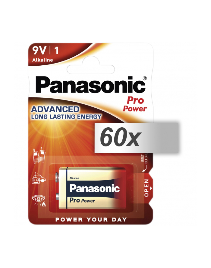 60x1 Panasonic Pro Power 6 LR 61 9V-Block karton 60 szt. główny