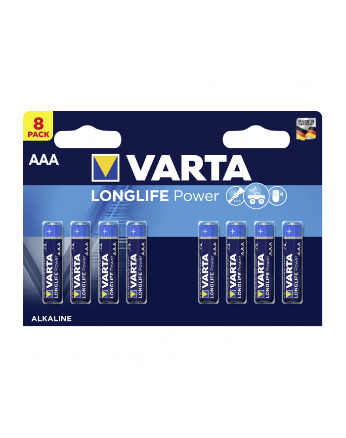 20x8 Varta Longlife Power Micro AAA LR 03        PU karton wewn. główny