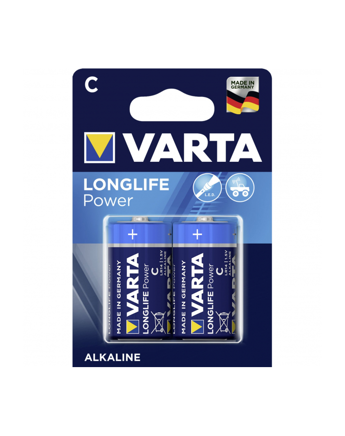 100x2 Varta Longlife Power Baby C LR 14  PU karton zbiorczy główny