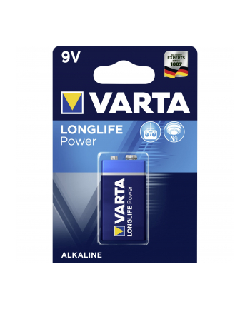 10x1 Varta Longlife Power 9V-Block 6 LR 61 PU karton wewn.