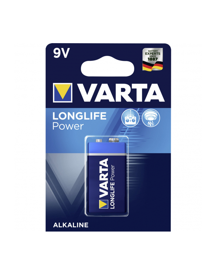 50x1 Varta Longlife Power 9V-Block 6 LR 61 PU kart. zbior. główny