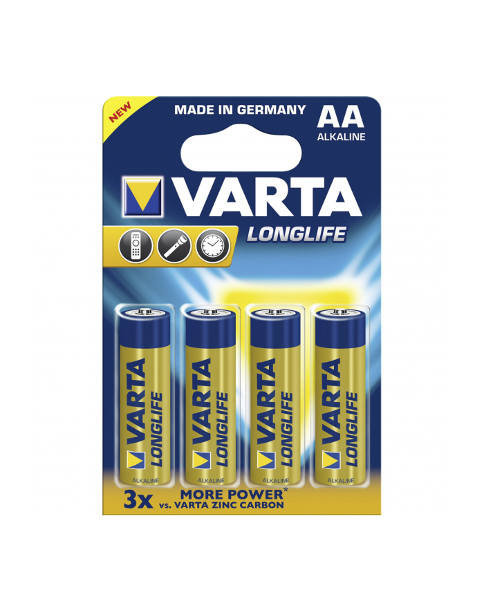 100x4 Varta Longlife Extra Mignon AA LR 6  PU karton zbior. główny