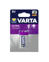 10x1 Varta Ultra Lithium 9V-Block 6 LR 61 PU karton wewn. - nr 1