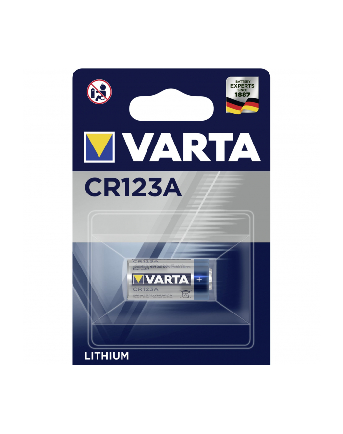 10x1 Varta Professional CR 123 A PU karton wewn. główny