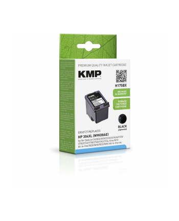 KMP H175BX Tusz czarny kompatybilny z HP N9K08AE 304 XL