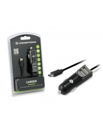 Conceptronic CARDEN05B 2-Port 15,5W USB-Car-Charger