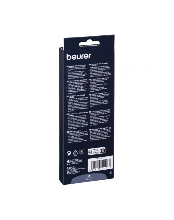 Beurer TB 30/50 Brush Head Clean 8x główny