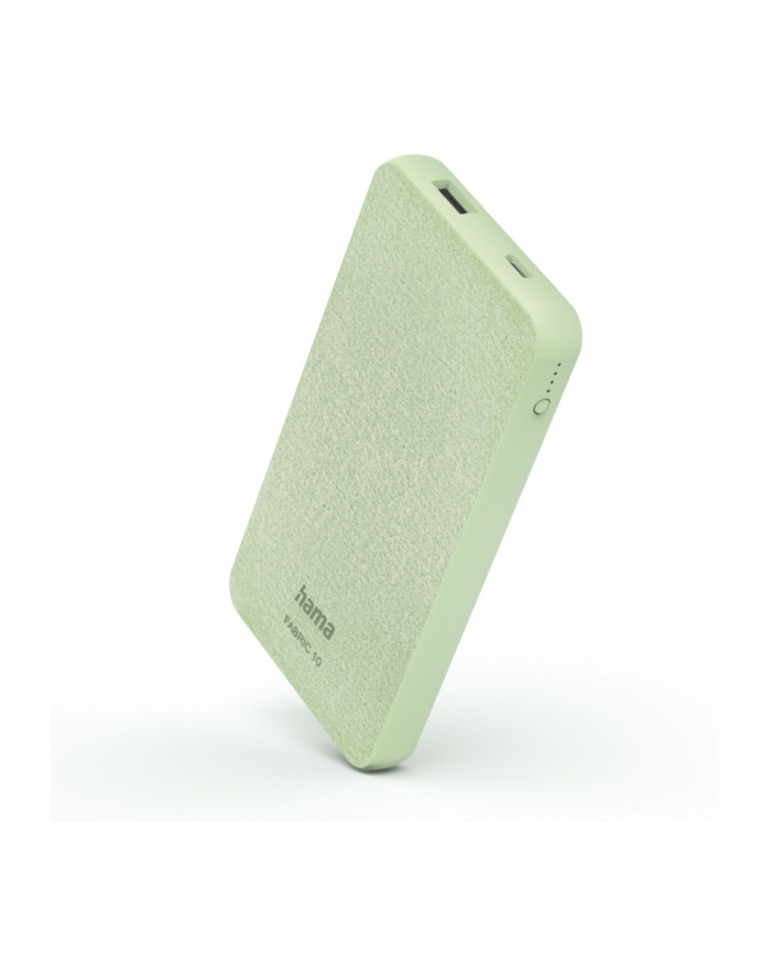 Hama Power Pack Fabric 10 green 10.000mAh USB-C + USB-A   201660 główny