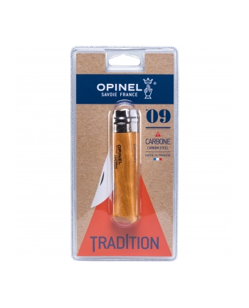 Opinel pocket knife No. 09 carbon blade with wood handle nr 2