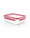 Emsa Clip&Close Glass Food Container 1,3 L  red - nr 2