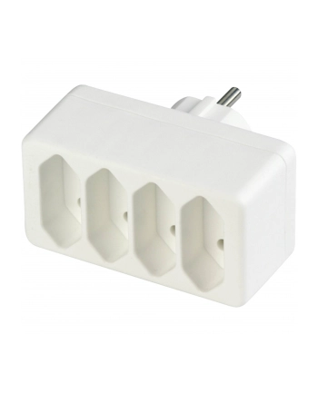 REV transition plug 4-fold Euro Socket line white nr 1