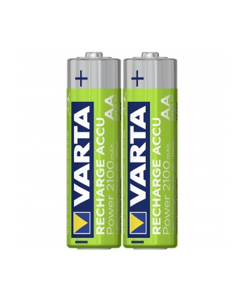 10x2 Varta Rechargeable Accu NiMh 2100 mAh Mignon PU kart. w. nr 2