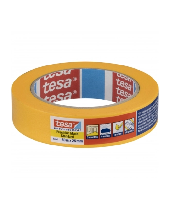 Tesa Masking Tape 50m x 25mm Stand.Prec. yellow 04344 nr 1