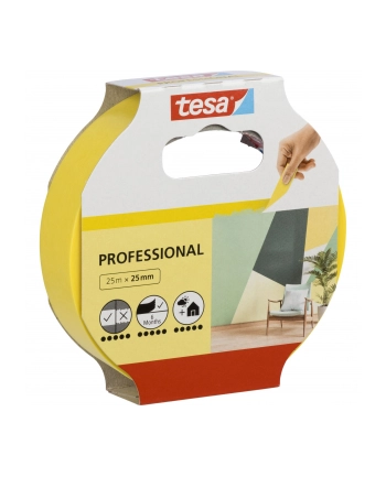 Tesa Masking Tape 25m x 25mm Preci.indoor yellow 56270 nr 1