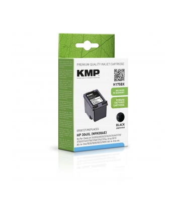 KMP H175BX Tusz czarny kompatybilny z HP N9K08AE 304 XL