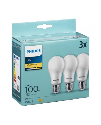 Philips LED Lamp E27 3-Pack 100W 2700K nr 2
