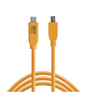 Tether Tools USB-C zu 2.0 Micro- B 5-Pin 4,60m pomaranczowy
