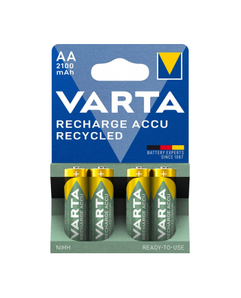 10x4 Varta RECHARGE ACCU Recycled 2100 mAH AA Mignon NiMH