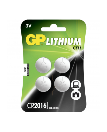 gp batteries 1x4 GP CR2016 bateria guzikowa litowa 4 szt. 3V