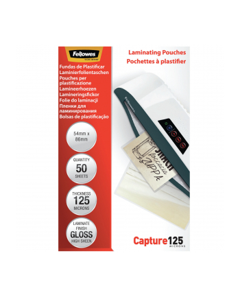 Fellowes folie do laminowania 54x86 mm 125 mic blys. 50 sztuk nr 1