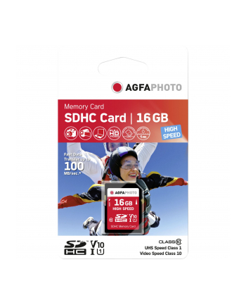 AgfaPhoto SDHC karta 16GB High Speed Class 10 UHS I U1 V10