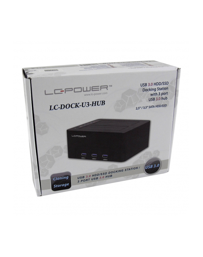 LC Power LC-DOCK-U3-HUB HDD docking station główny