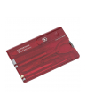 Victorinox SWISSCARD czerwony przezroczysty - nr 1