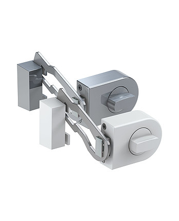 Olympia RS 50 R Door Lock with Locking Bar   silvergrey