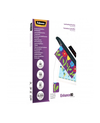 Fellowes folie do laminowania A4 80mic z otworami do segregatora nr 1