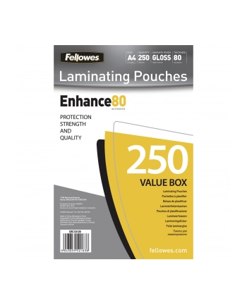 Fellowes folie do laminowania A4 80 mic blyszczacy - 250 sztuk nr 2