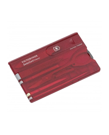 Victorinox SWISSCARD czerwony przezroczysty nr 2